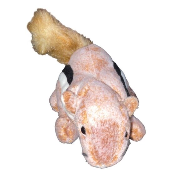 Ty Beanie Baby Chipper Squirrel Plush Toy 1999 Retired Brown With Black Stripe - Picture 2 of 7